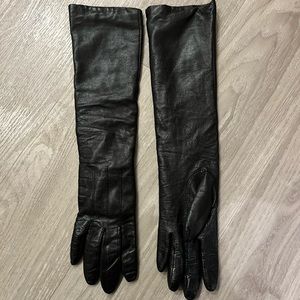 Club Monoco Long Leather Gloves